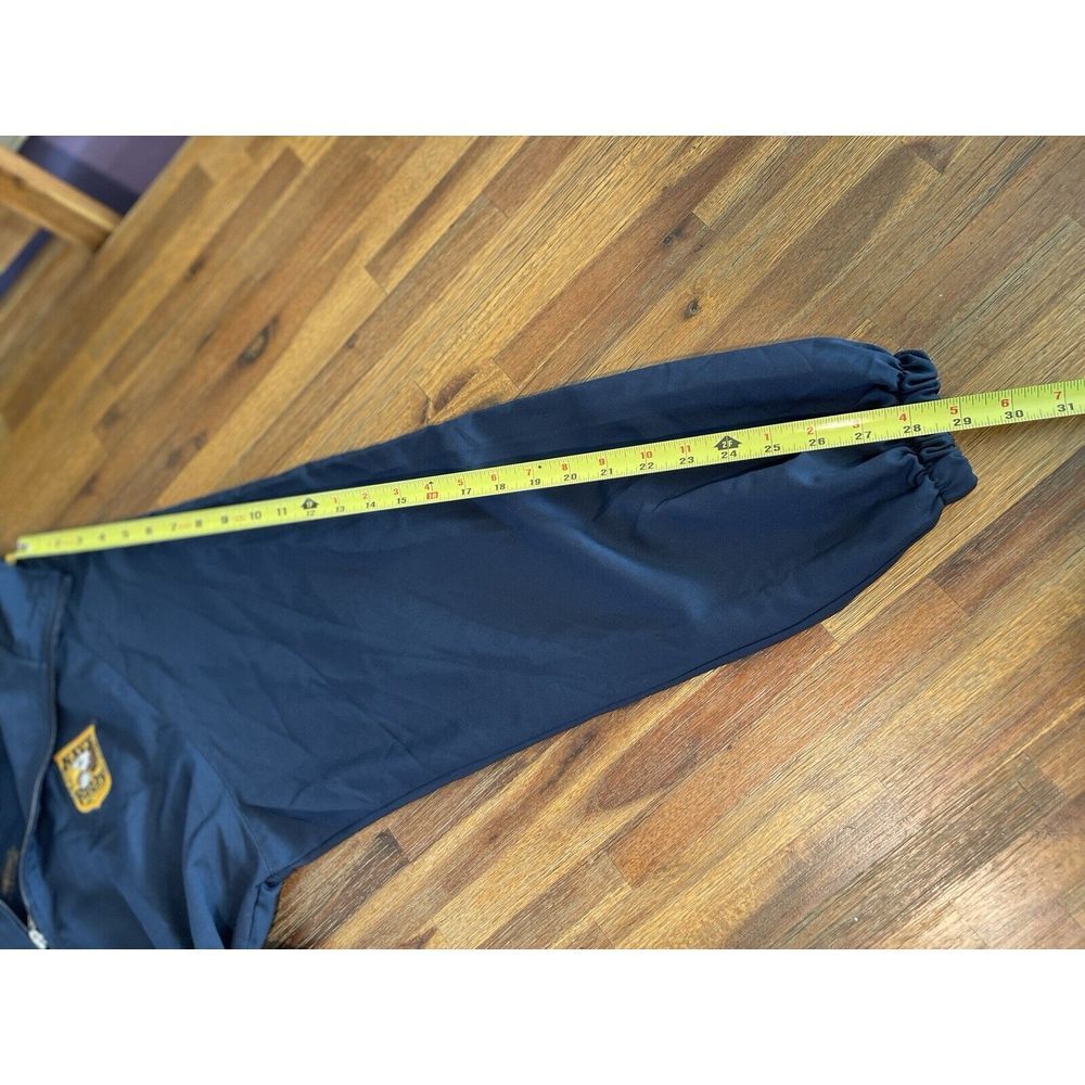 O'Neills US Navy Rugby Jacket Mens Large Full Zip Navy Blue / Yellow Lightweight - Picture 14 of 16